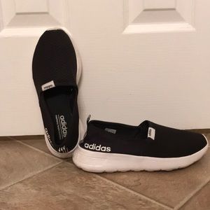 Adidas black slip on shoes